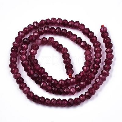 Natural White Jade Bead Strands X-G-R409-3x5-07-1