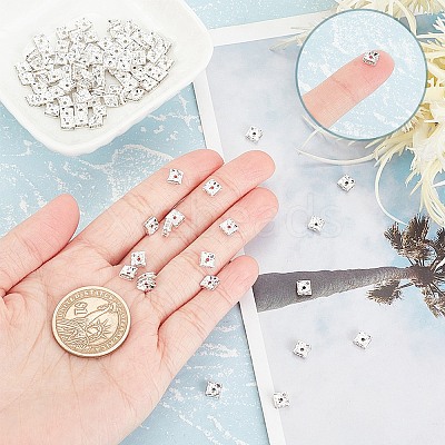 Rhinestone Spacer Beads X-RSB071NF-01S-1