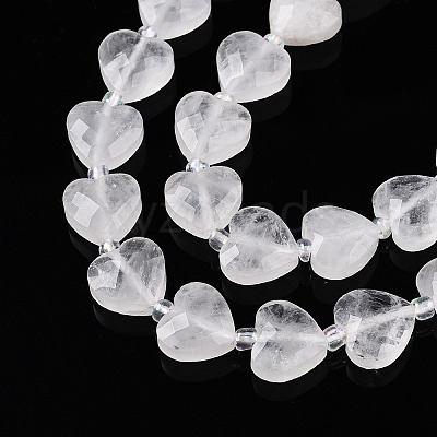 Natural Quartz Crystal Beads Strands G-P570-E21-01-1