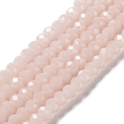 Baking Paint Imitation Jade Glass Bead Strands DGLA-A034-J6MM-A41-1