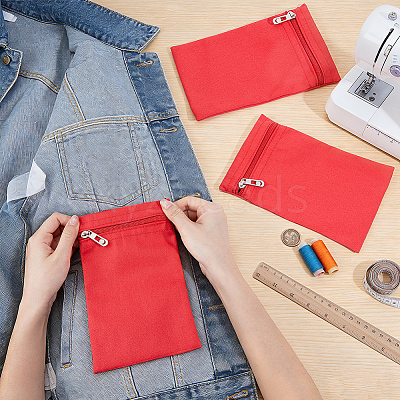 Canvas Cloth Zipper Bags ABAG-WH0077-09B-05-1