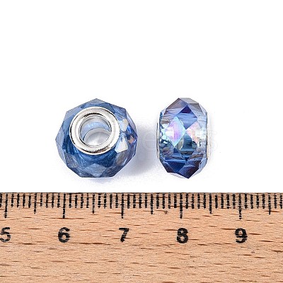 Transparent Glass European Beads GPDL-N004-D14mm-A13-1
