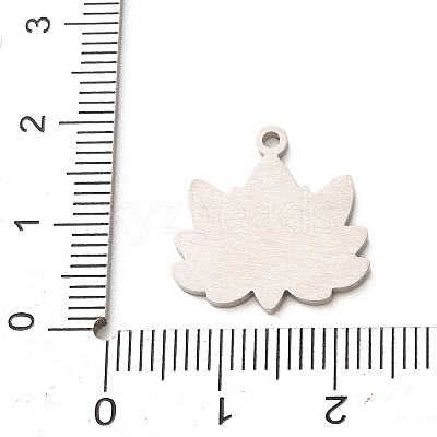 304 Stainless Steel with Red Enamel Pendants SA-CBA061A-05P-1