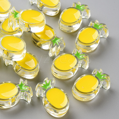 Transparent Enamel Acrylic Beads TACR-S155-002H-1