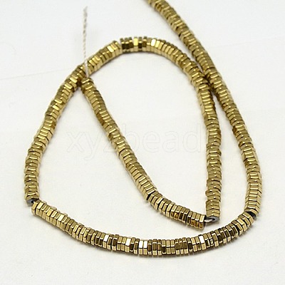 Electroplate Non-magnetic Synthetic Hematite Beads Strands X-G-J165-2mm-05-1