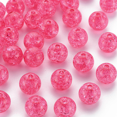 Transparent Crackle Acrylic Beads MACR-S373-66A-N09-1
