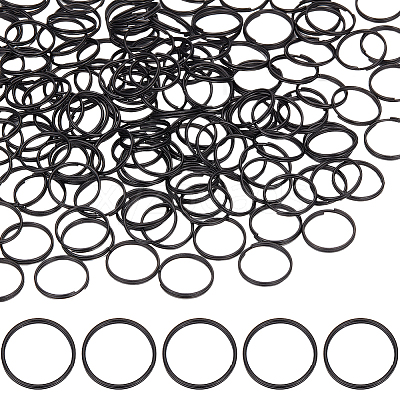 200Pcs Iron Split Key Rings IFIN-SC0001-54-1