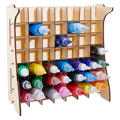 Wood Paint Storage Stands AJEW-WH0270-896-1
