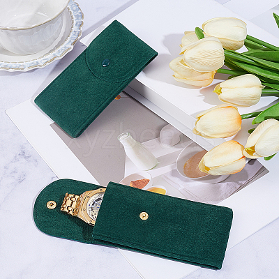Rectangle Velvet Watch Storage Bag AJEW-CN0008-18A-1