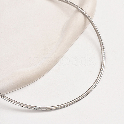 Non-Tarnish 201 Stainless Steel Collar Necklace QV1917-3-1