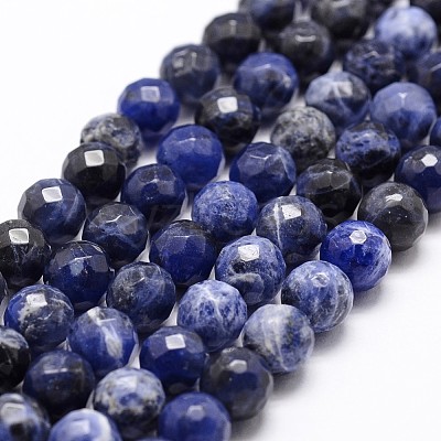 Natural Sodalite Beads Strands X-G-D840-19-8mm-1