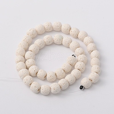 Natural Lava Rock Bead Strands G-L435-03-10mm-11-1