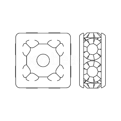 Preciosa® MAXIMA Crystal Multi-Stones Settings X-PRC-MC8-00030-G-1