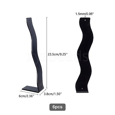 Plastic Hair Clip Displays AJEW-WH00245-25A-1