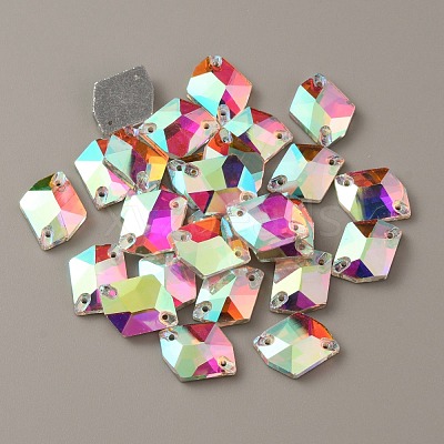 Sew on Rhinestones GLAA-WH0023-23C-1