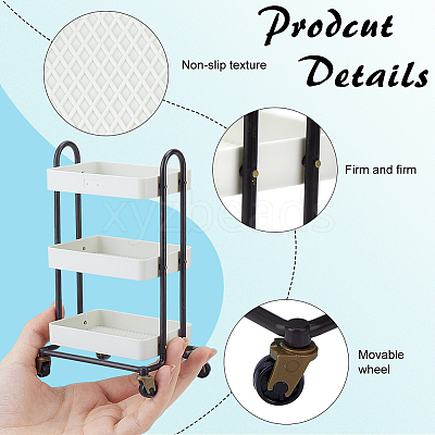 Plastic Small Cart Mini Model DIY-WH0671-321B-1