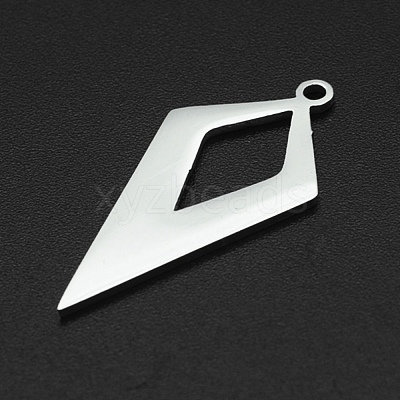 Tarnish Resistant 201 Stainless Steel Open Back Bezel Pendants STAS-R111-LA067-15-1