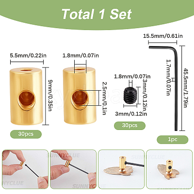 1 Set Brass Pin Locks with Wrench TOOL-SC0001-61G-1