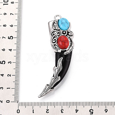Tibetan Style Alloy Big Pendants PALLOY-N182-07B-AS-1