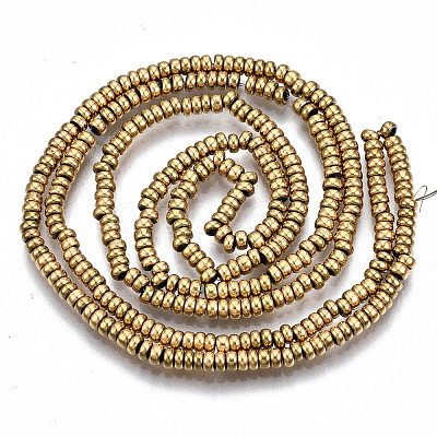 Electroplate Non-magnetic Synthetic Hematite Beads Strands G-T114-85G-1