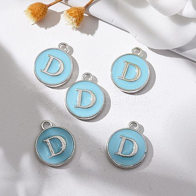 Platinum Plated Alloy Enamel Charms LS-ENAM-S118-04D-P-1