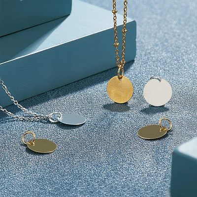 Brass Stamping Blank Tag Charms KK-FH0001-49-NF-1