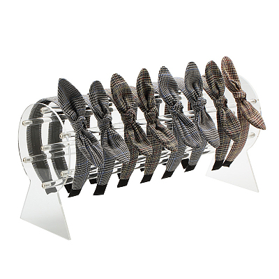 Acrylic Headband Organizers Display Stand OHAR-PW0001-134A-1