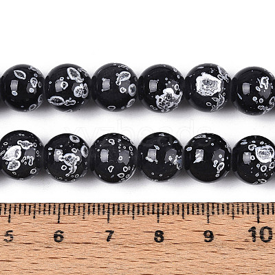 Baking Paint Glass Beads X1-DGLA-N015-10mm-10-1