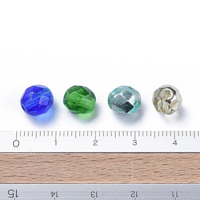 Transparent Czech Glass Beads GLAA-O018-08-1