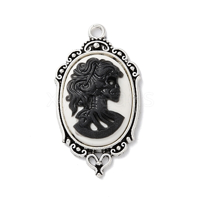 Tibetan Style Alloy Pendants TIBE-B002-04AS-01-1