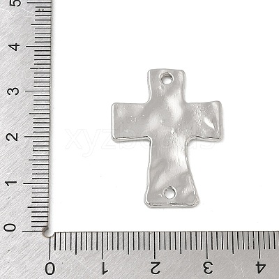 Alloy Textured Religion Cross Links Connector Charms FIND-Z127-01P-02-1