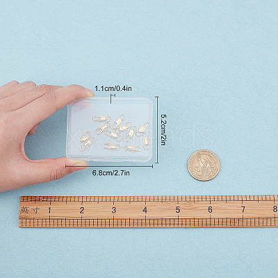 12Pcs 2 Style Brass Lobster Claw Clasps KK-SC0002-26-1