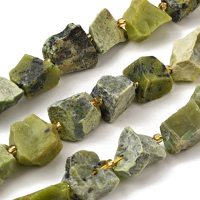 Raw Rough Natural Serpentine Beads Strands G-Z087-B14-1
