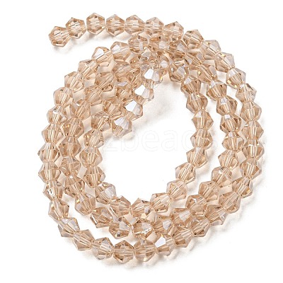 Transparent Electroplate Glass Beads Strands LS-EGLA-A039-T4mm-A12-1
