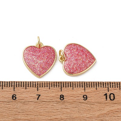 Brass Enamel Pendants KK-S525-11G-A-1