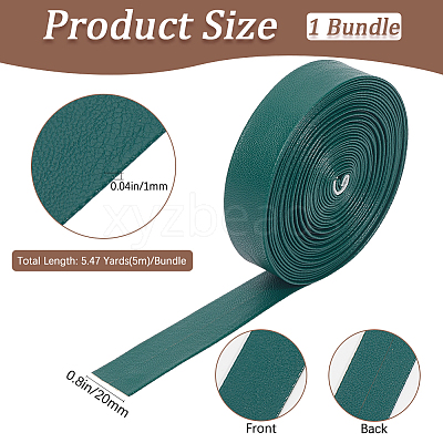 5M Folding PU Leather Flat Cord OCOR-WH20012-14D-09-1