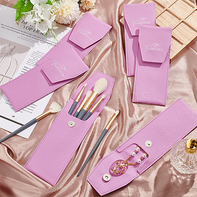 PU Leather Makeup Brush Bag AJEW-WH0258-669B-1