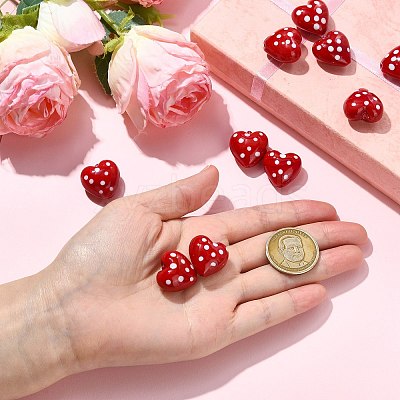 10Pcs Baking Paint Glass Beads GLAA-CJ0002-96-1