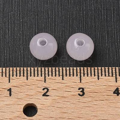 Imitation Jade Acrylic Beads SACR-S188-08mm-09-1