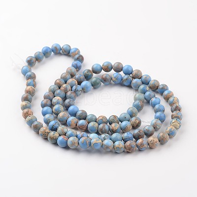 Natural Imperial Jasper Beads Strands G-I122-10mm-13-1