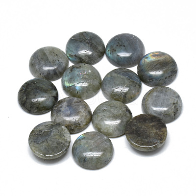 Natural Labradorite Cabochons G-T073-18-8mm-1