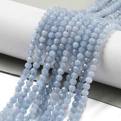 Natural Angelite Beads Strands X-G-G161-A05-05-1
