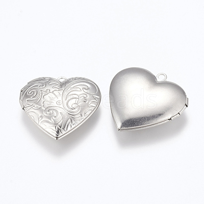 Tarnish Resistant 316 Stainless Steel Locket Pendants X-STAS-G146-14P-1