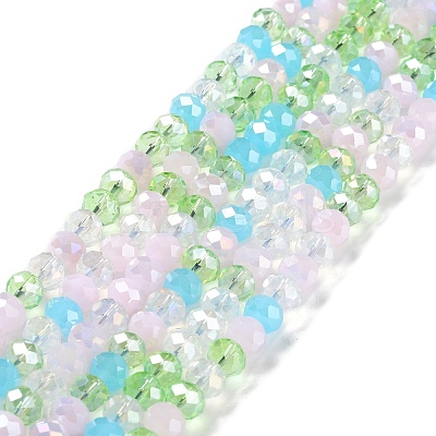 Glass Beads Strands EGLA-A034-M8mm-50-1