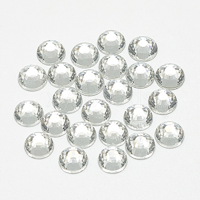 Flat Back Glass Rhinestone Cabochons RGLA-T090-SS34-01-1