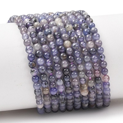 Natural Tanzanite Beads Strands G-H358-A08-3mm-01-1