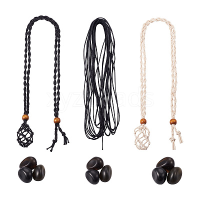 DIY Stone Beads Braided Bracelet Making Kit DIY-CF0001-11-1