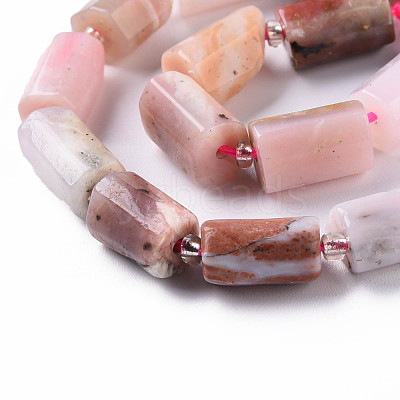 Natural Pink Opal Beads Strands G-S345-8x11-012-1