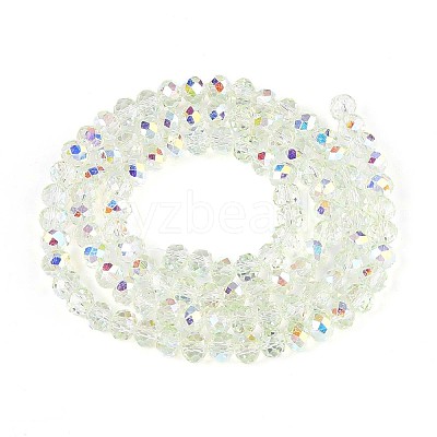 Transparent Glass Beads Strands X-EGLA-N016-4mm-06-1