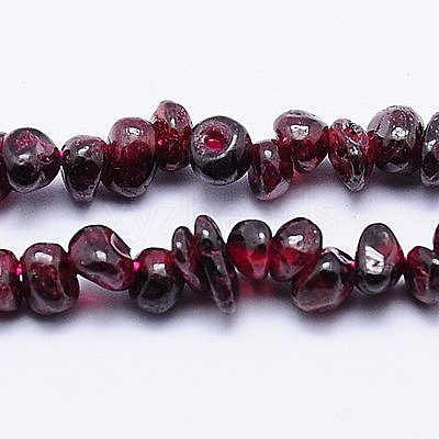Natural Garnet Beads Strands G-D411-01-1